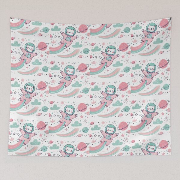 Item preview, Daring Astronaut Kitty Coming Your Way! designed and sold by NoelaniArt.