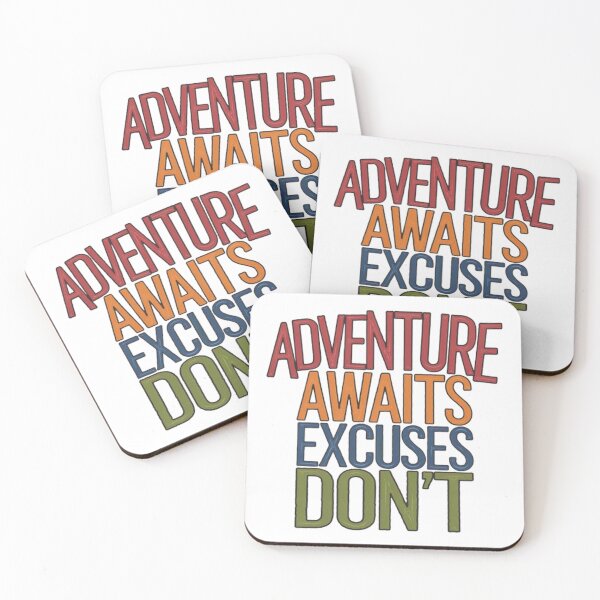 Item preview, Adventure Awaits Excuses Don't Shirt designed and sold by cookigraphic.