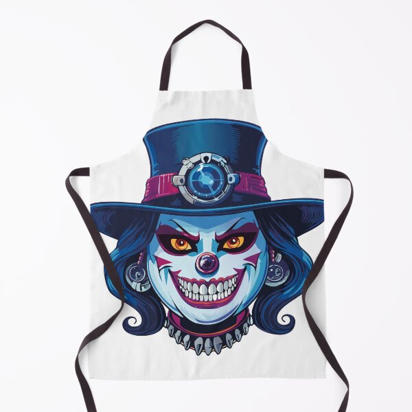 Item preview, scary women clown face in hat designed and sold by Pr7em.