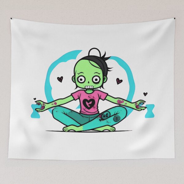 Item preview, Zombie Meditation Master - Chill Undead Yoga Pose Art designed and sold by Prime-Studio.