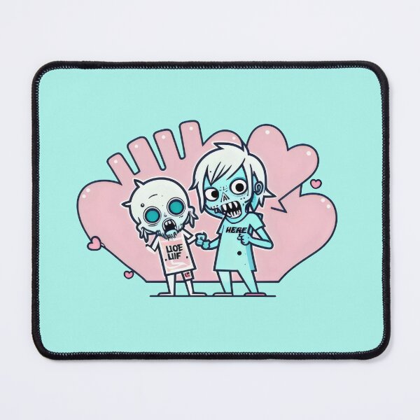 Item preview, Zombie Duo in Love - Cute Undead Couple Art designed and sold by Prime-Studio.