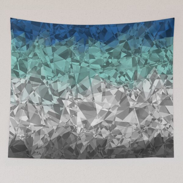 Item preview, Grungy Geometric Groovy Trippy Abstract Fraysexual Pride Flag designed and sold by Chaos Queery.