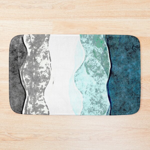 Item preview, Wavy Grungy Watercolor Abstract Digital Frayromantic Pride Flag designed and sold by Chaos Queery.