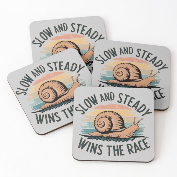 Item preview, "Slow And Steady Win The Race" Snail Design designed and sold by GesparHouse.