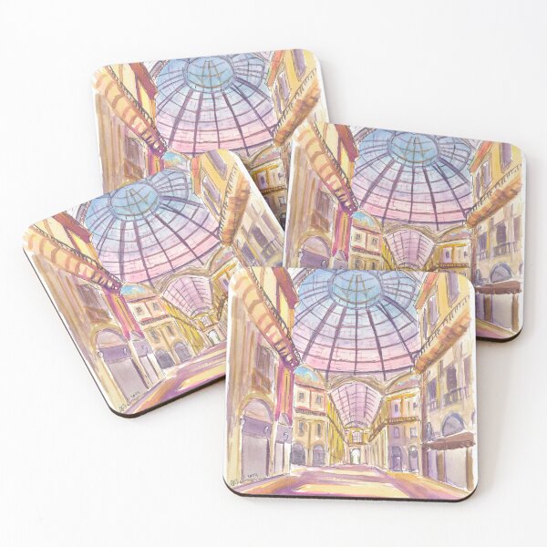 Item preview, Milan Italy Landmark View of Galleria Vittorio Emanuele II designed and sold by artshop77.