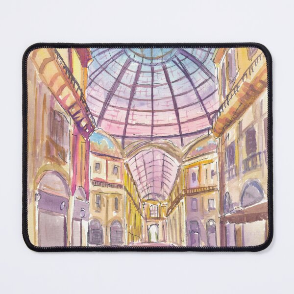 Item preview, Milan Italy Landmark View of Galleria Vittorio Emanuele II designed and sold by artshop77.