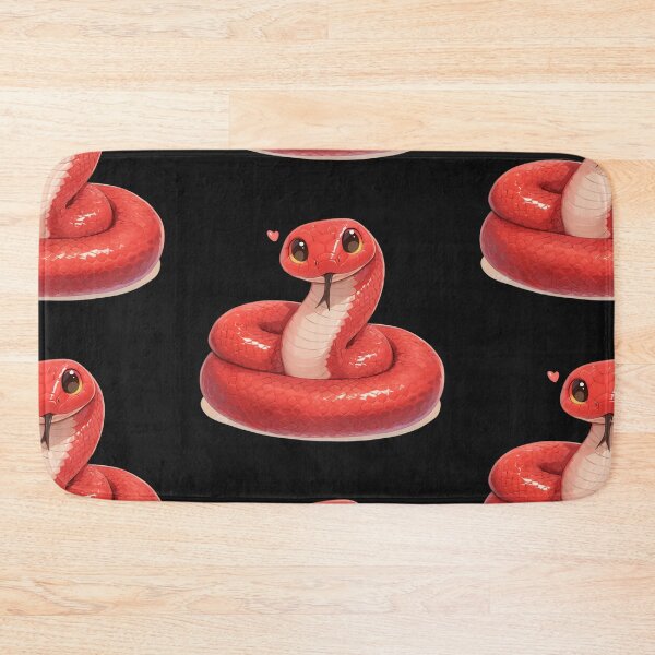 Item preview, Kawaii red snake designed and sold by MendaciousMina.