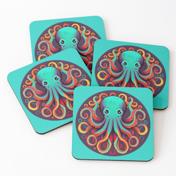 Item preview, Happy OCTOber! This retro octopus is ready for Halloween.  designed and sold by Dream Circuit .
