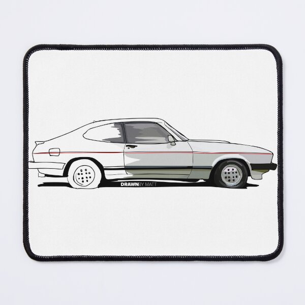 Item preview, Ford Capri Side View Drawing designed and sold by DrawnByMatt.