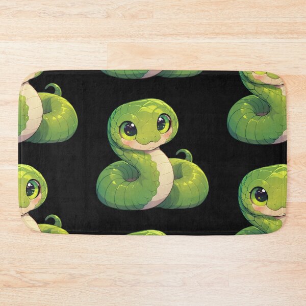 Item preview, Kawaii green snake designed and sold by MendaciousMina.