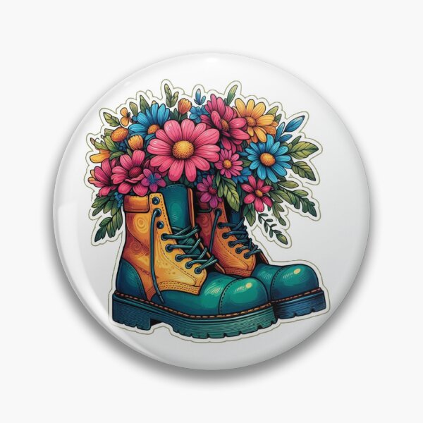 Item preview, Wildflowers In Blue Boots designed and sold by Spike The Punch Design Co..