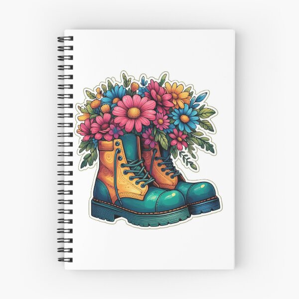 Item preview, Wildflowers In Blue Boots designed and sold by Spike The Punch Design Co..