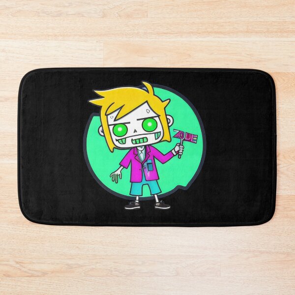 Item preview, Neon Zombie Scientist with Flag - Quirky Cartoon Undead Design designed and sold by Prime-Studio.