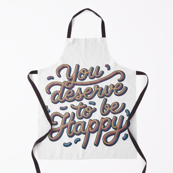 Item preview, You deserve to be happy Motivational Quotes | Inspirational Art designed and sold by OrangeMG.
