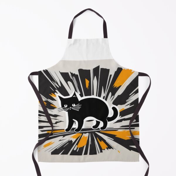 Item preview, Edgy Black Cat Explosion - Bold Graphic Feline Design designed and sold by Cherry-Cat.