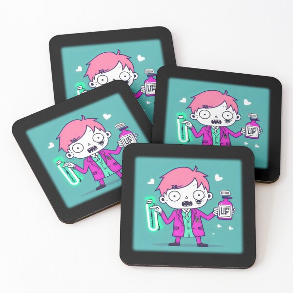 Item preview, Cute Zombie Scientist with Life Potion and Test Tube - Fun Cartoon Art designed and sold by Prime-Studio.