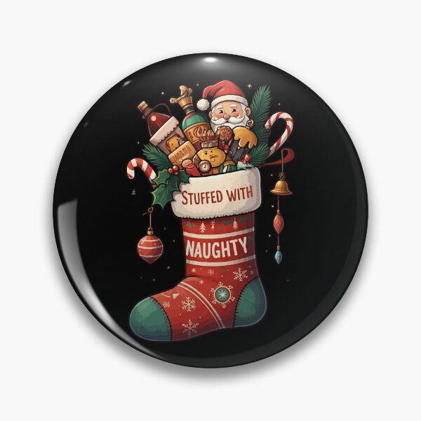 Item preview, Stuffed with Naughty Santa’s Surprise Stocking designed and sold by HolidayT-Shirts.