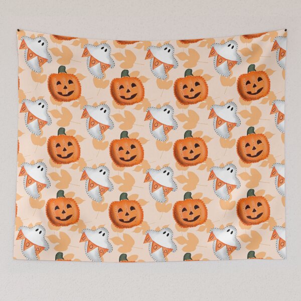 Item preview, Spooktacular Harvest: Embrace the Halloween Spirit with Pumpkin and Ghost Designs! designed and sold by Pandositive.