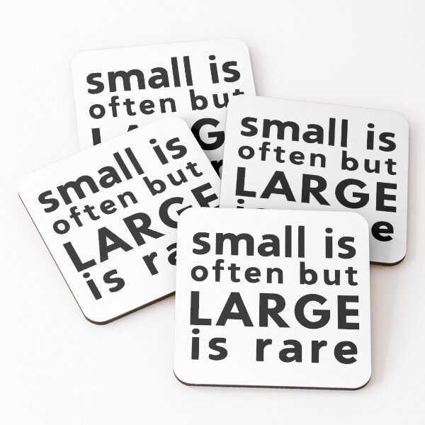 Item preview, Small is often but Large is rare funny quote about size you know what designed and sold by mysteriousquote.