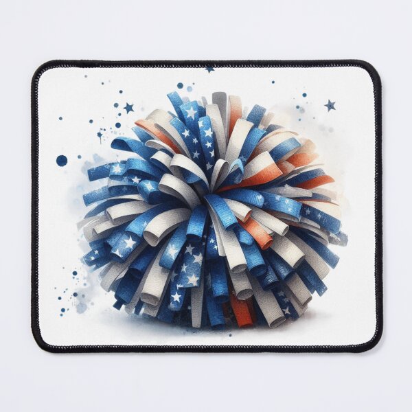 Item preview, Cheerleader,Pom Pom,American Flag Colours designed and sold by deniz kaya.
