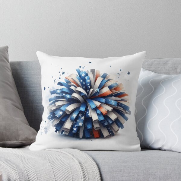 Item preview, Cheerleader,Pom Pom,American Flag Colours designed and sold by deniz kaya.