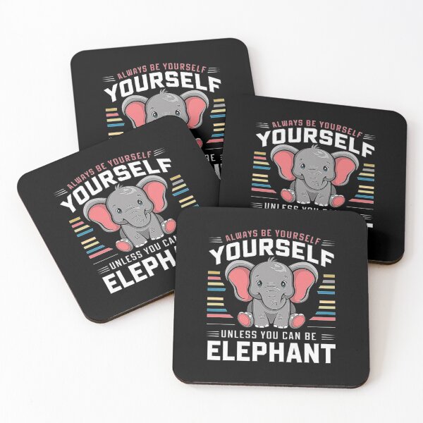 Item preview, Always Be Yourself Unless You Can Be an Elephant - Cute Motivational Elephant Design for Animal Lovers, Kids Room Decor, Baby Shower & Family Gift designed and sold by love3617.