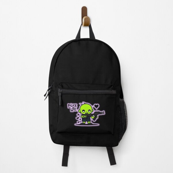 Item preview, Zombie Police Officer Cartoon with Rifle - Fun Halloween Art designed and sold by Prime-Studio.