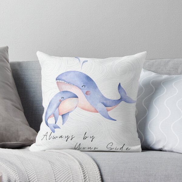 Item preview, Mother and Daughter Whales | Always By Your Side | Cute Whale Art Print designed and sold by BiRoMaConcept.
