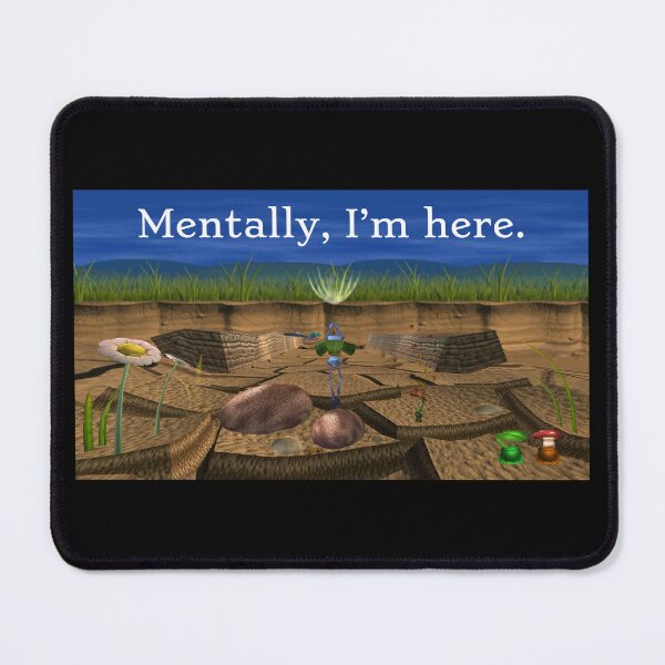 Item preview, Mentally, I’m here. designed and sold by Cuttintees.