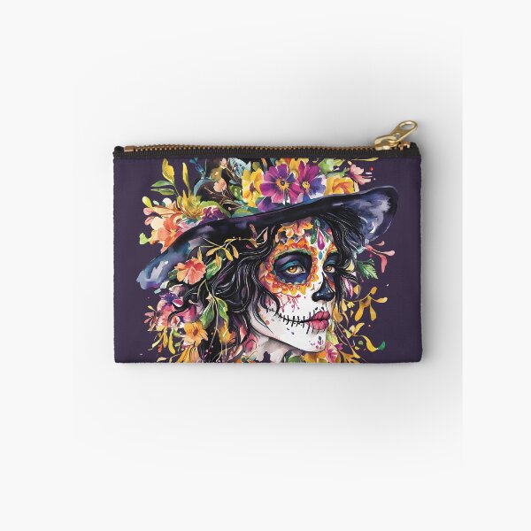 Item preview, Floral-decorated skeleton art designed and sold by natalidesign.