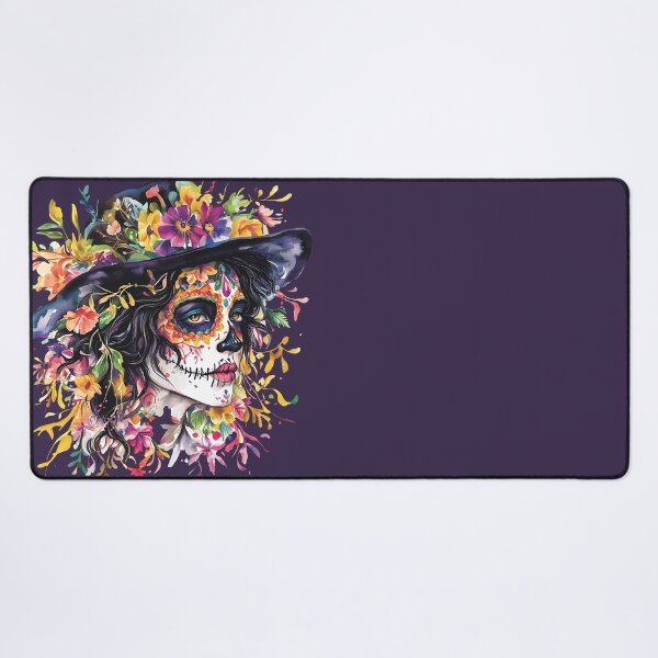 Item preview, Floral-decorated skeleton art designed and sold by natalidesign.