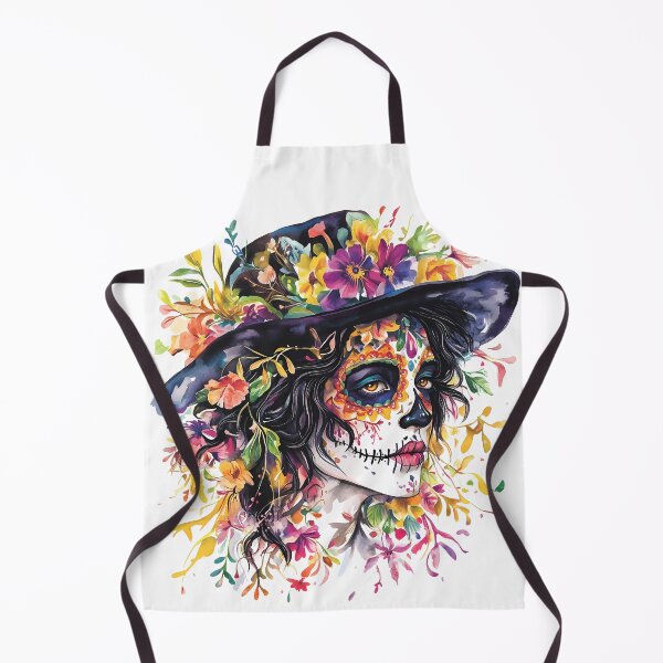 Item preview, Floral-decorated skeleton art designed and sold by natalidesign.