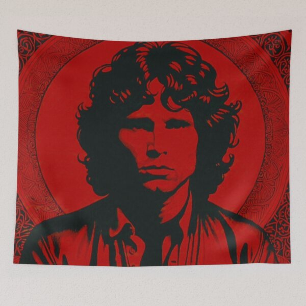 Item preview, Jim Morrison Dark Red Artwork | TheAmericanPoet designed and sold by TheAmericanPoet.