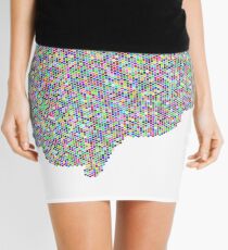 Brain Multicolor Mini Skirt