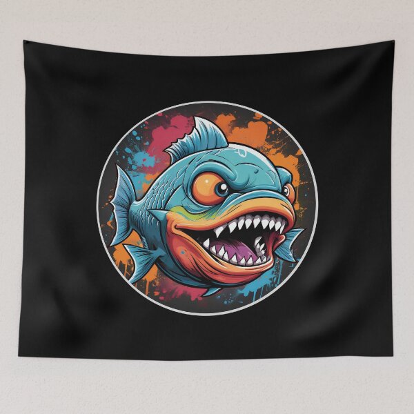 Item preview, Cartoon Angry Piranha Joe designed and sold by Boxing Kangaroo Retail Company.
