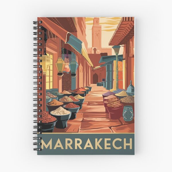 Item preview, Marrakech Vintage Travel Poster designed and sold by TravelerRat.