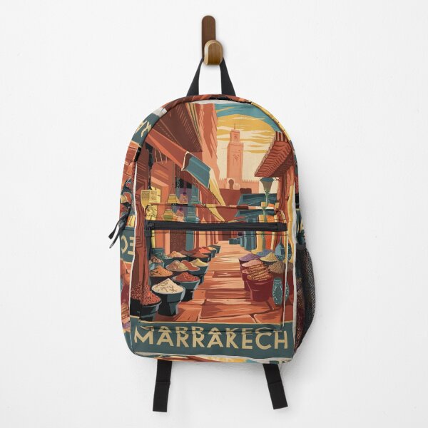 Item preview, Marrakech Vintage Travel Poster designed and sold by TravelerRat.