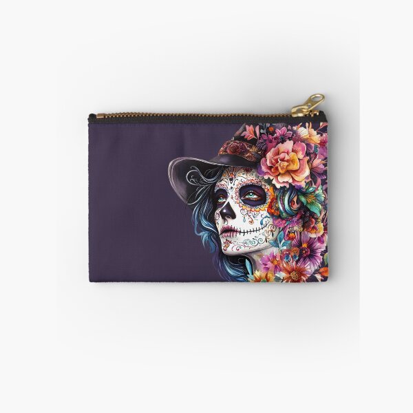 Item preview, Vivid skull illustration featuring detailed makeup  designed and sold by natalidesign.