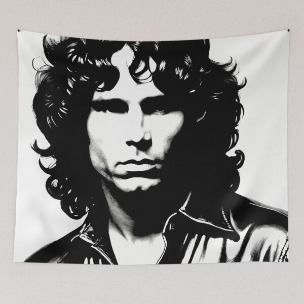 Item preview, Jim Morrison Black And White Art | TheAmericanPoet | The Doors Art designed and sold by TheAmericanPoet.