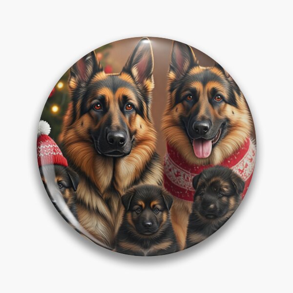 Item preview, German Shepherd Family Christmas designed and sold by kyxur.