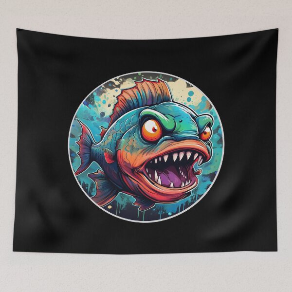 Item preview, Cartoon Angry Piranha Joe designed and sold by Boxing Kangaroo Retail Company.