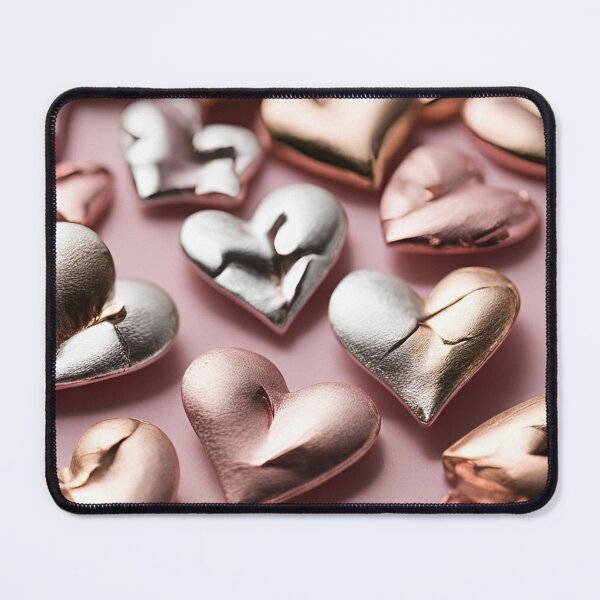Item preview, Scratched Metallic Hearts designed and sold by Have Mercy.