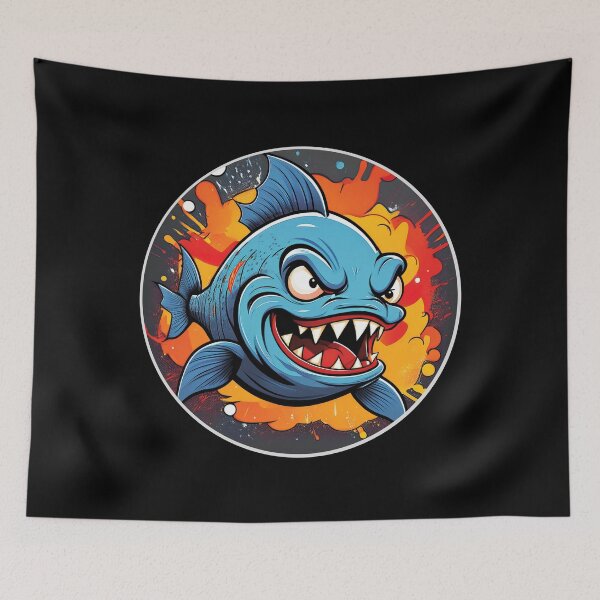 Item preview, Cartoon Angry Piranha Joe designed and sold by Boxing Kangaroo Retail Company.