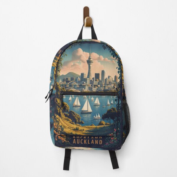 Item preview, Auckland Vintage Travel Poster designed and sold by TravelerRat.