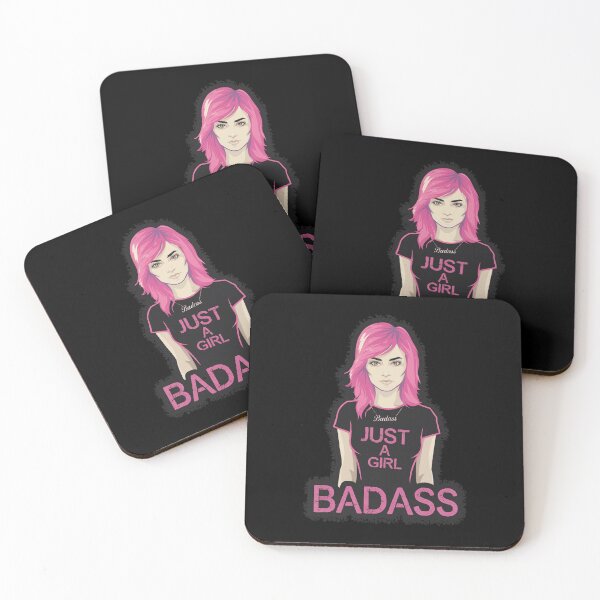 Item preview, Just A Girl Badass designed and sold by 89BLACK.