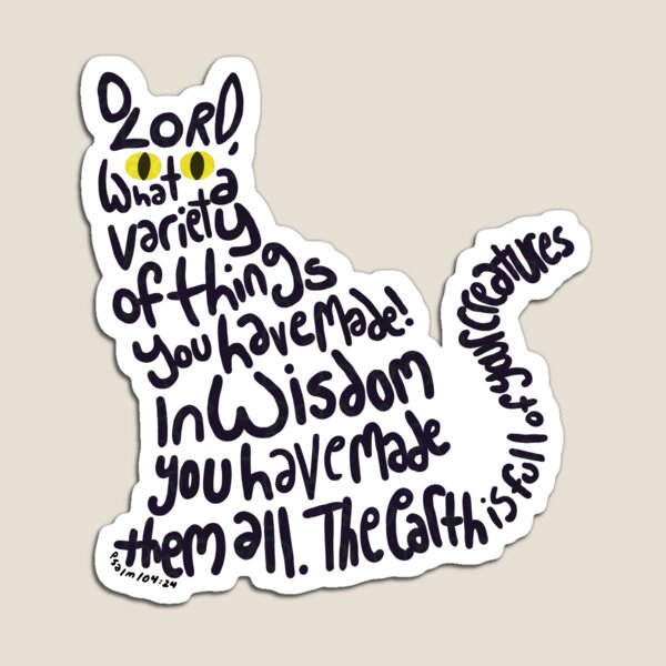 Item preview, Psalm 104:24 (Cat - Black) designed and sold by CamelCactus.