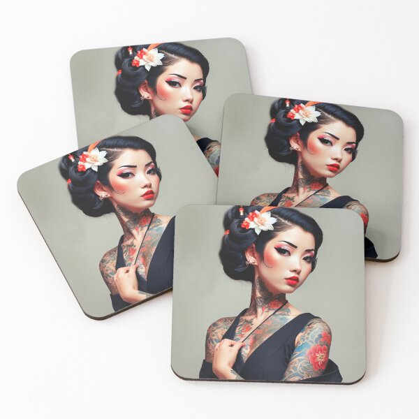 Item preview, Ink Tattooed Japanese Lady designed and sold by Bunmigraphics .
