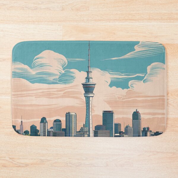 Item preview, Auckland Vintage Travel Poster designed and sold by TravelerRat.