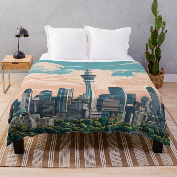 Item preview, Auckland Vintage Travel Poster designed and sold by TravelerRat.