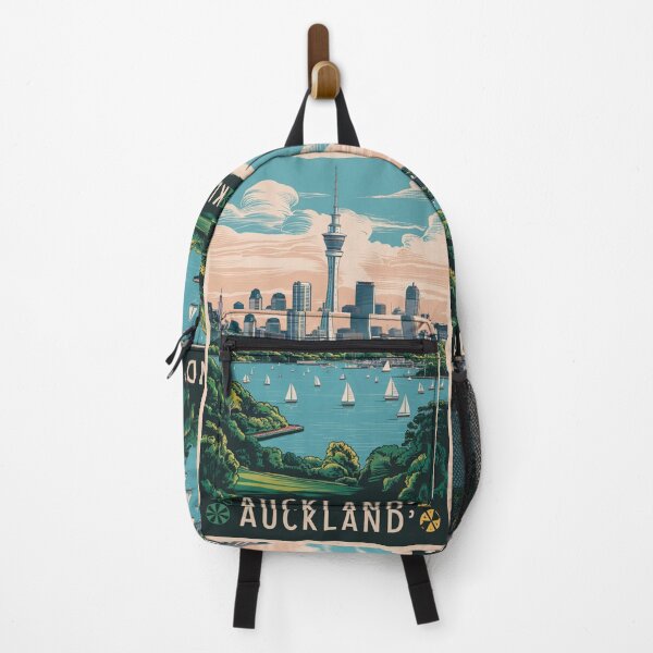 Item preview, Auckland Vintage Travel Poster designed and sold by TravelerRat.